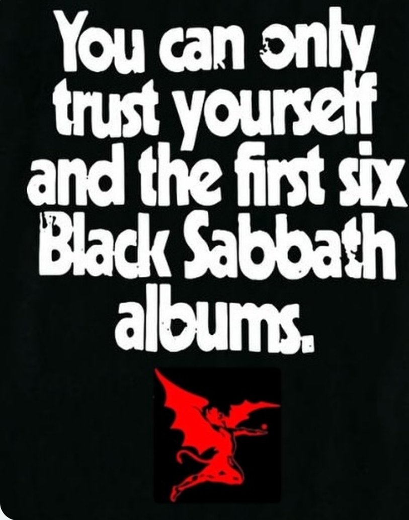 revdanwilson's tweet image. Always loved this quote but we gotta up the number.
I dismissed Technical Ecstasy and Never Say Die as sub par as a kid and what can I say, kids are fuckin' dumb. Those albums rule. Both a look at what they'd become w Dio and what Ozzy would do solo. And Bill Ward fuckin sings!