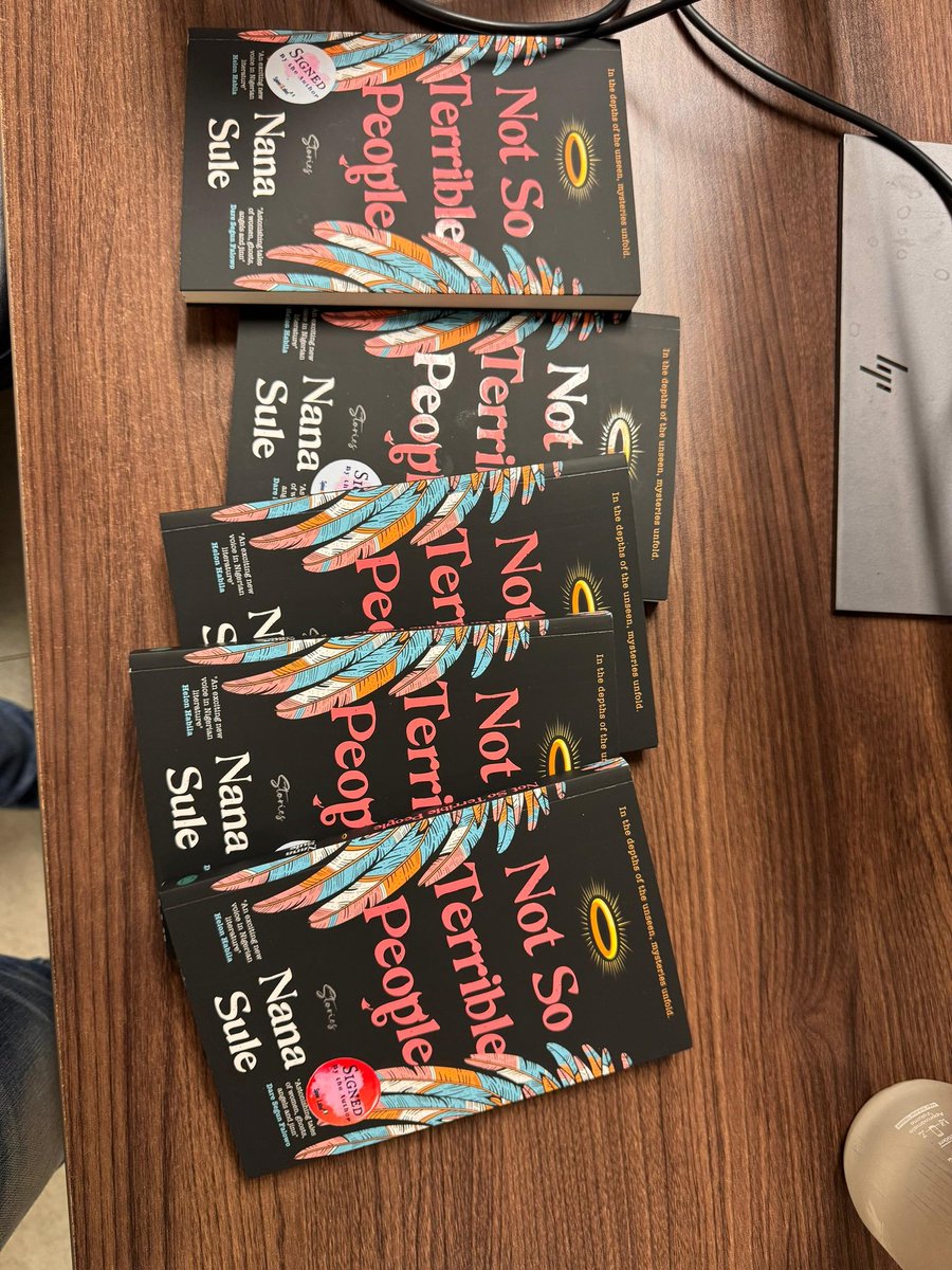 Someone got the last copies <a href="/SpineandLabel/">Spine&Label Books Nigeria</a> had and sent pictures.

We're truly sold out of the near thousand copies that were first brought in. 

I can not thank you all enough for reading, reviewing and engaging.

Thank you. I'm happy!

 #NSTP