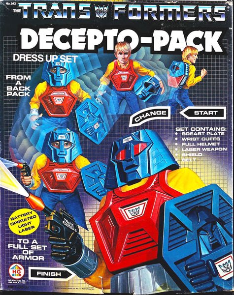 JesseWittenrich's tweet image. The NECA Ben Cooper costume action figures, but it's the Decepticons-Pack kid.
