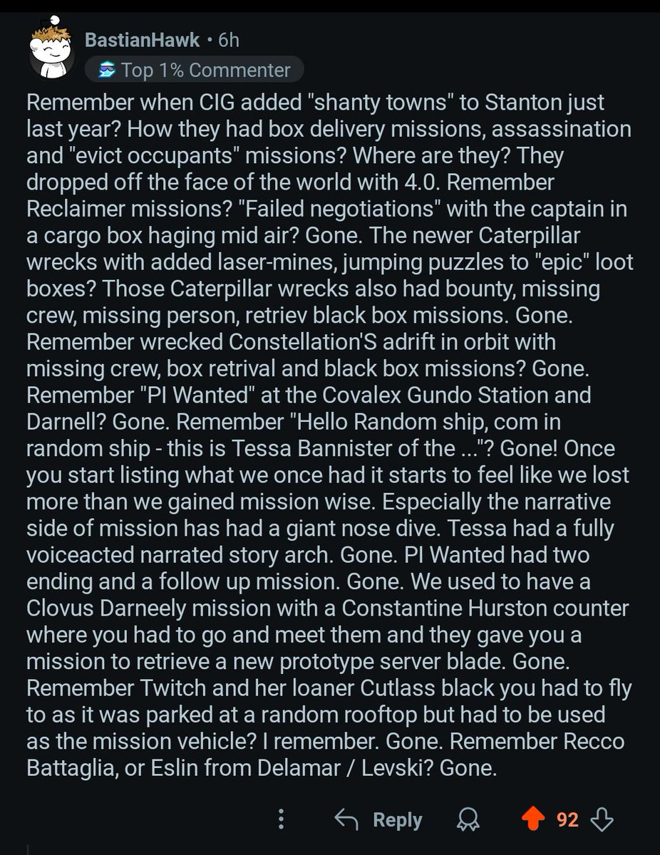 starcitizenbot's tweet image. Top post of the day from r/starcitizen

u/AuraMaster7
[DISCUSSION]: CIG, we want all the content you&apos;ve removed the game back, not buggy unplayable new events
reddit.com/r/starcitizen/…