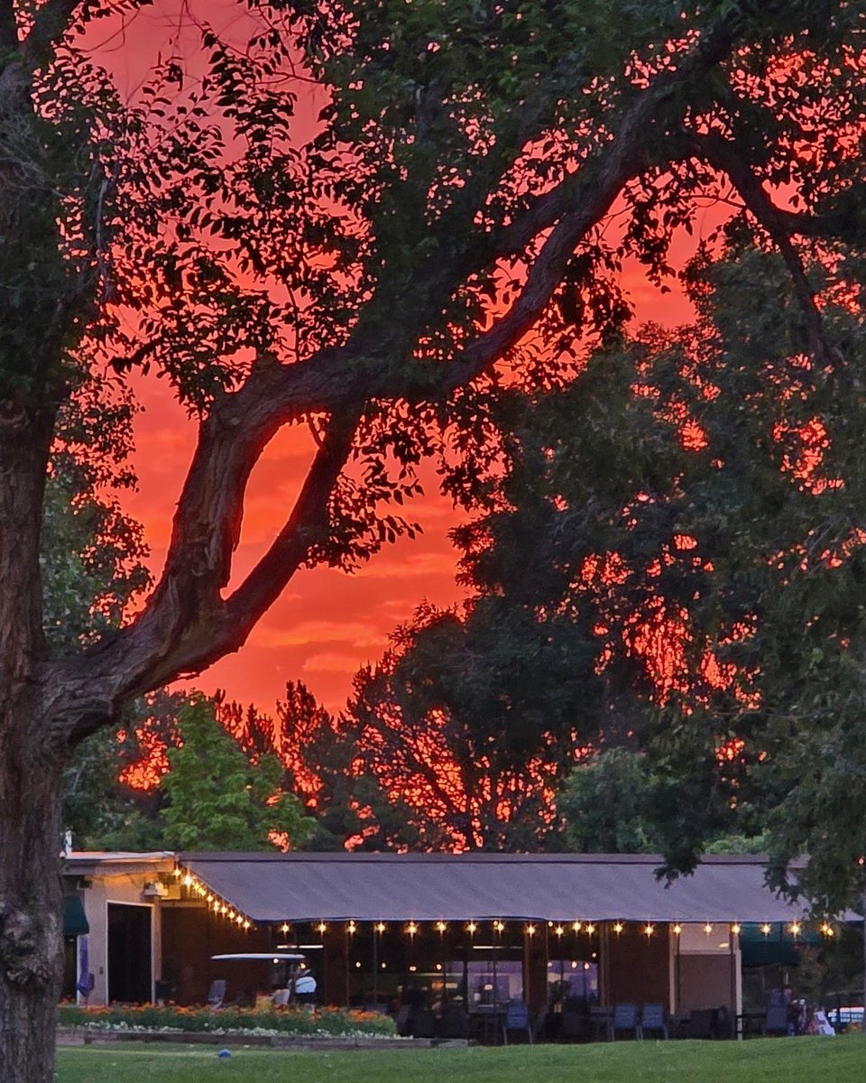Give our new Aurora Golf Instagram page a follow, @golfauroraco or at instagram.com/golfauroraco

[Image description: Sunrise over the clubhouse at Meadow Hills Golf Course]