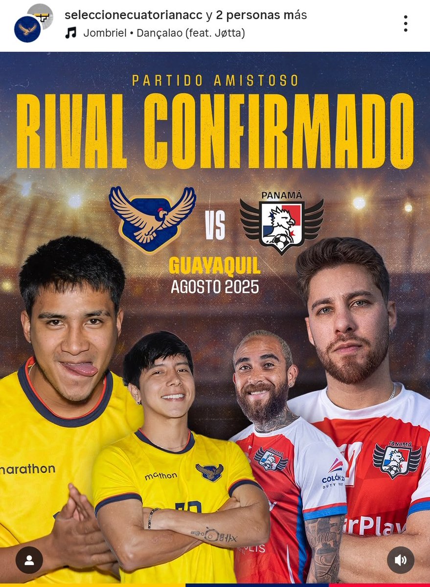 🇪🇨 VS 🇵🇦
Se viene Partidazo 🔥