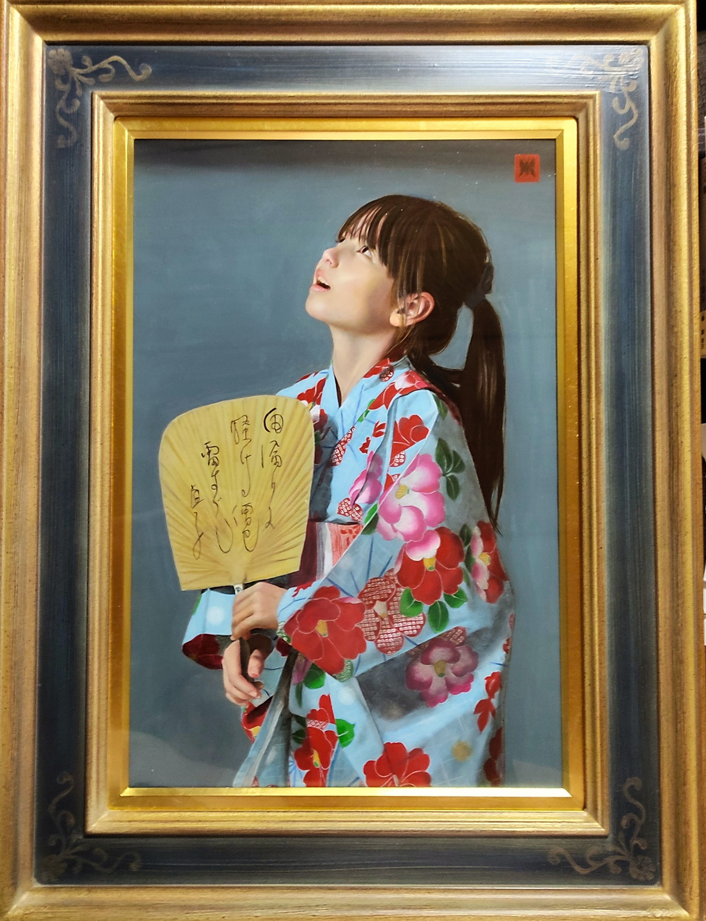 絵画　油彩画　少女　福田宏樹　「新しい時代（ウーリャI）」 絵画 油彩画 少女 福田宏樹 「新しい時代（ウーリャI）」