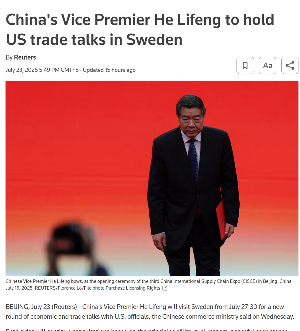 loong_of's tweet image. Reuters should have chosen a picture of a Chinese official smiling optimistically - Trump has "declared war" with global trading partners, and every country that resists or has surrendered is filled with anger and dissatisfaction. At the same time, EU leaders are visiting China,…