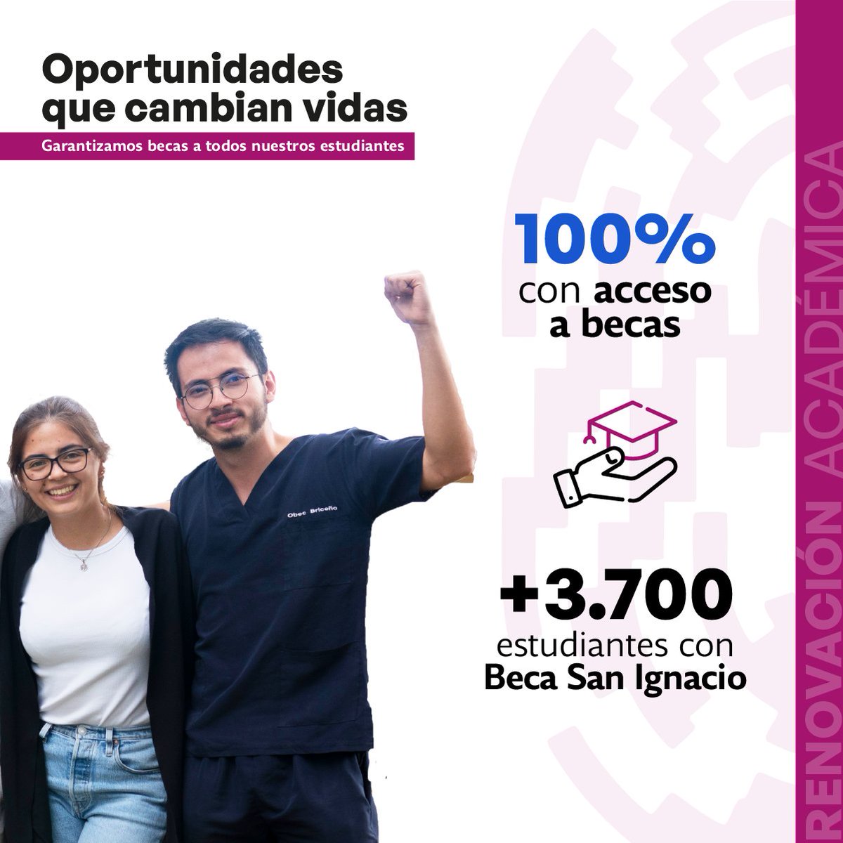 🚀 Durante los últimos 10 años, 5 grandes desafíos han guiado nuestro camino.
El primero: Renovación Académica 📚✨
¡Y lo logramos! Superamos todos los indicadores con más oferta académica, grupos de investigación, estudiantes y  becas 🎓📈🎉

La PUCE no se detiene.
¡Somos