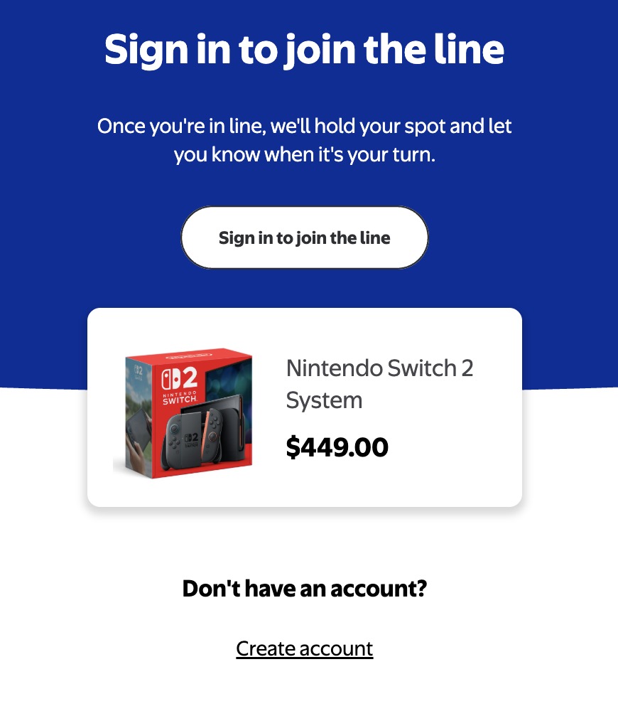 LeBlorstOfTimes's tweet image. Walmart has a queue open for both Switch 2 SKUs (no Pokemon ZA Bundle yet). If you&apos;re not in one of the areas where these things keep restocking, now might be a good time to check.

- Mario Kart World Bundle (more often in stock than just the console): howl.link/q5fr3dv9nnt4k
-…