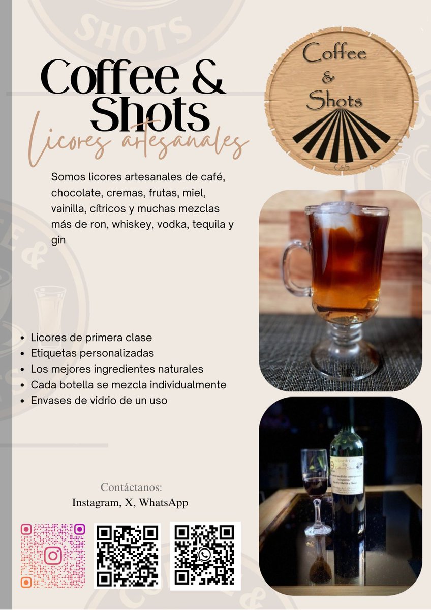 CoffeeandShots's tweet photo. Con lo mucho o poco que sabíamos de nuestros clientes, los primeros que nos dieron ese empujón, los que creyeron sin ver ni probar antes de comprar a ustedes mil gracias y mil abrazos, Somos Coffee &amp; Shots llegamos para quedarnos y no lo olvide: Usted nos importa

Atte. @AndyIHG https://t.co/qyUWXvpztu