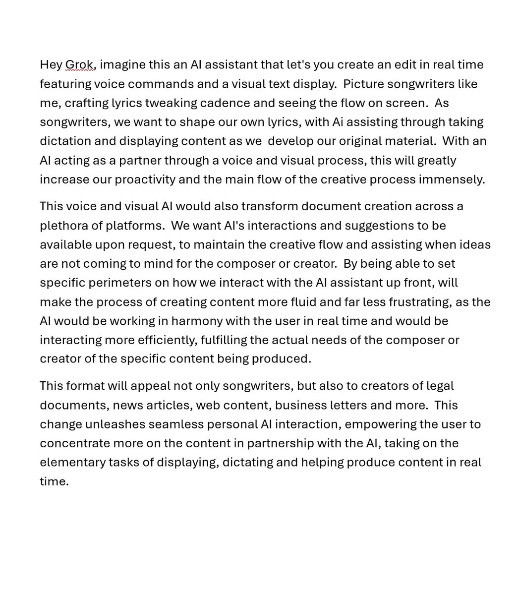 Clayyeagley's tweet image. #Grokdeveloper - #AIWriting - #DocumentAssistant - #AIInnovation - #WritingTech - #ArtificialIntelligence - #ContentCreation - #TechProposal