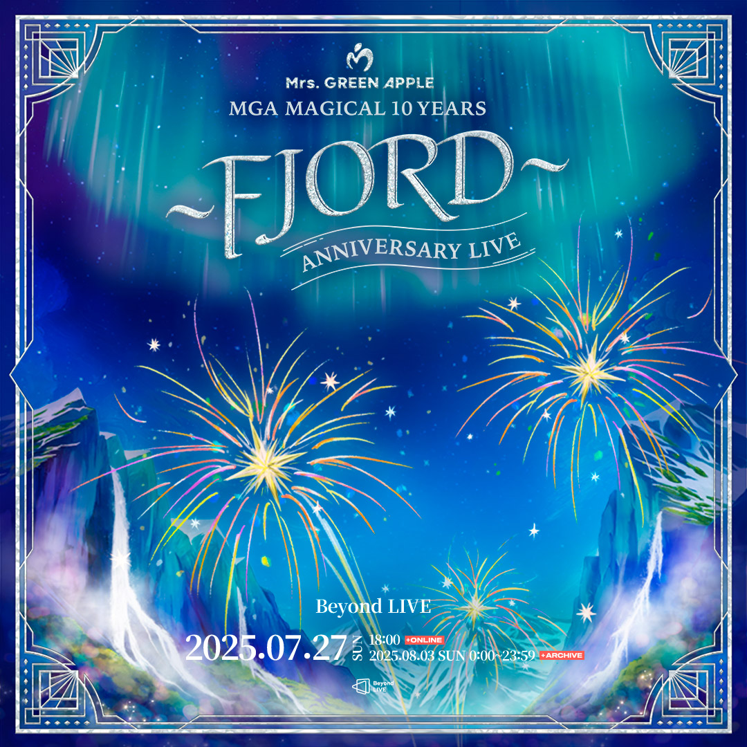 Beyond_LIVE's tweet image. Beyond LIVE - Mrs. GREEN APPLE โชMGA MAGICAL 10 YEARS ANNIVERSARY LIVE ใFJORDใโซ
์ ์ ๋งค์ง๋ ํ์ ์ ๊ตญ๋ฏผ๋ฐด๋ ๊ณต์ฐ์ ๋น์๋ผ์์ ์๋ง๊ณผ ํจ๊ป ์ฆ๊ฒจ์!
Itโs the sold-out show everyoneโs talking about๐catch it on Beyond LIVE!
๐ LIVE : 7/27(SUN) 6PM(JST)
๐ Archive : 8/3(SUN)โฆ