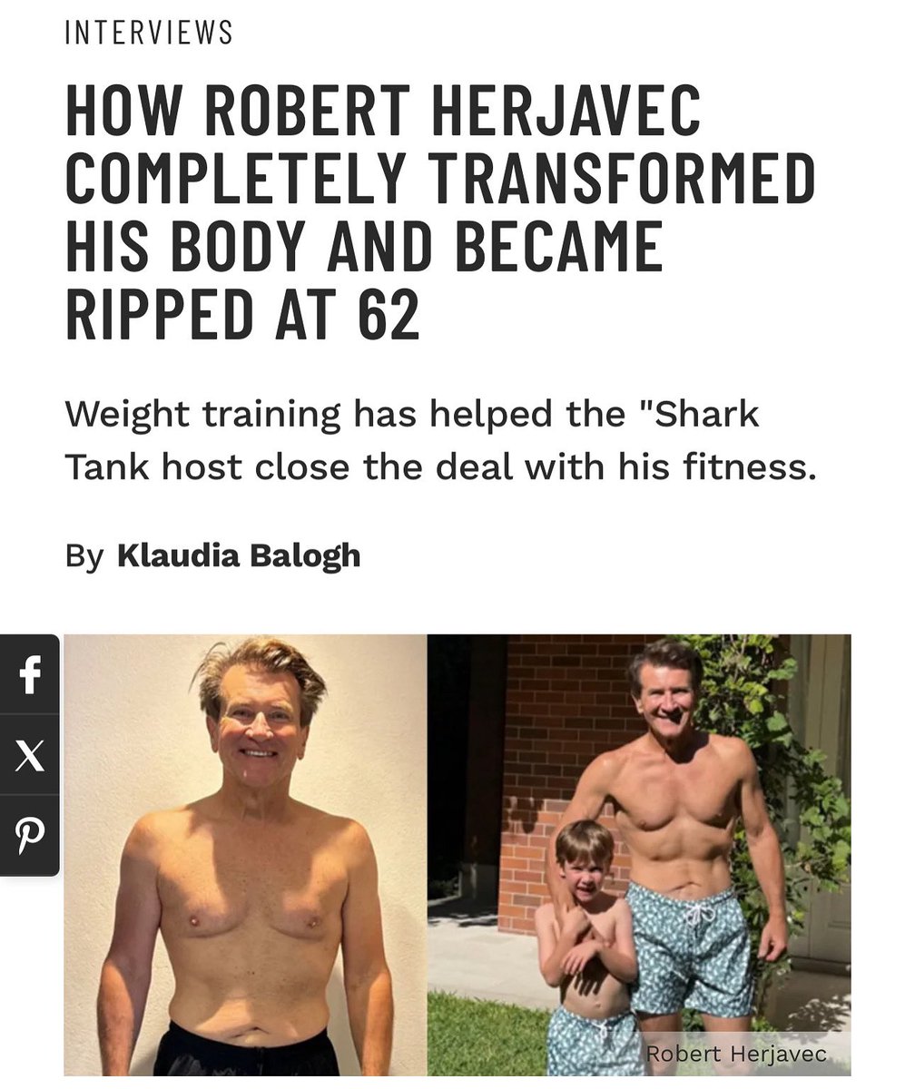 muscle_fitness (@muscle_fitness) on Twitter photo HOW ROBERT HERJAVEC COMPLETELY TRANSFORMED HIS BODY AND BECAME RIPPED AT 62
Weight training has helped the "Shark Tank host close the deal with his fitness.
By Klaudia Balogh
@klaudiabalogh_
Read Article
muscleandfitness.com/athletes-celeb…
<a href="/robertherjavec/">Robert Herjavec</a>
#celebrities HOW ROBERT HERJAVEC COMPLETELY TRANSFORMED HIS BODY AND BECAME RIPPED AT 62
Weight training has helped the "Shark Tank host close the deal with his fitness.
By Klaudia Balogh
@klaudiabalogh_
Read Article
muscleandfitness.com/athletes-celeb…
<a href="/robertherjavec/">Robert Herjavec</a>
#celebrities