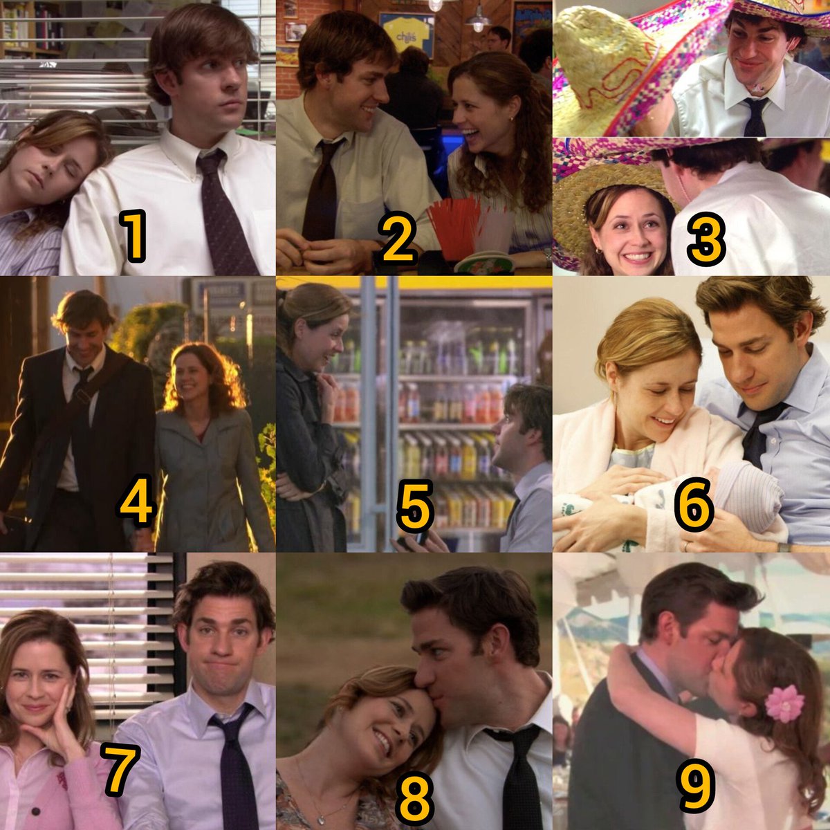 officedundies's tweet image. qual a sua temporada favorita do casal Jim e Pam e por que?