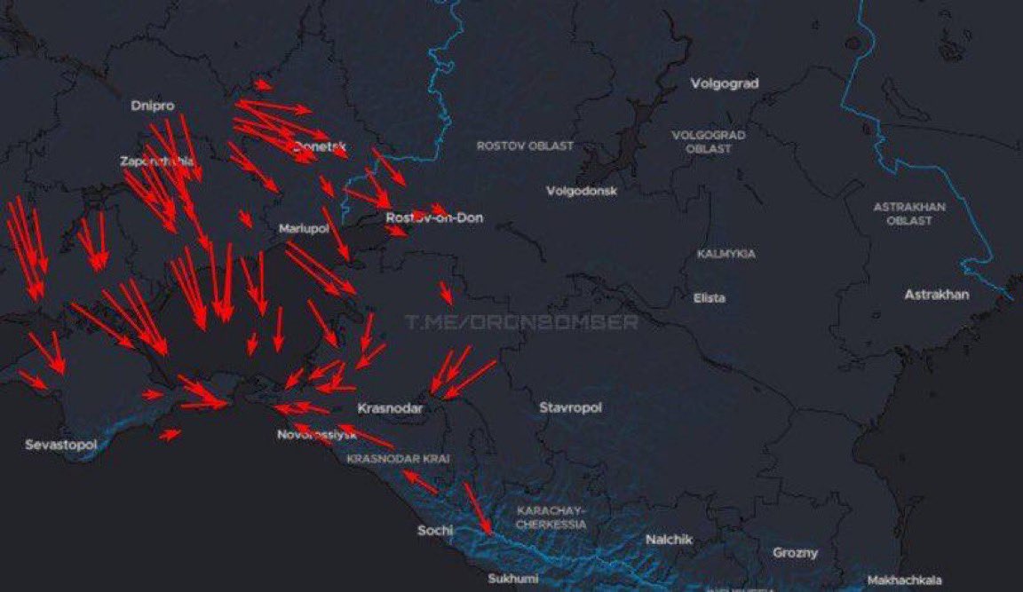 JohnKon42872610's tweet photo. #Les #drones #ukrainiens #sont #à #nouveau #de #sortie .
#Cette #fois , #la #cible #principale #est #la #région #de #Novorossiysk https://t.co/04OMfIB08K