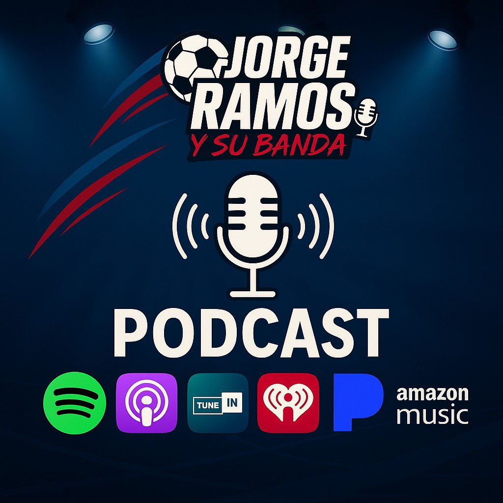 🎙️. AQUI ESTA . #Podcast  de <a href="/JorgeRamos_SB/">Jorge Ramos y su Banda</a> 

Mejor imposible …!! 😎 junto a <a href="/JorgeRamosFUT/">Jorge Ramos</a> <a href="/mayorga1/">ricardo mayorga</a> 

 open.spotify.com/episode/66cBae…