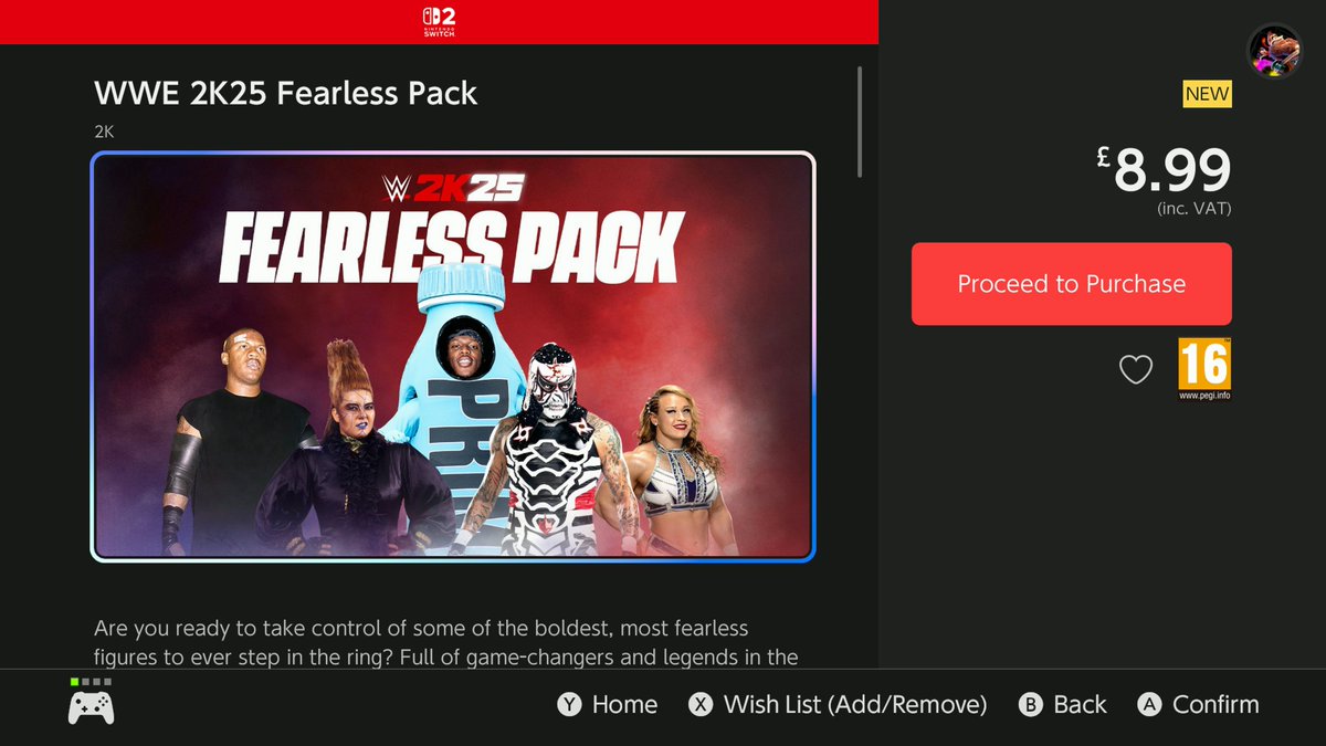Xiphos_YT's tweet image. hEY @WWEgames Can I remove the cost of the prime bottle, say £0.01 is probably the value, pay you guys £8.98 instead to get this without it? #WWE2K25