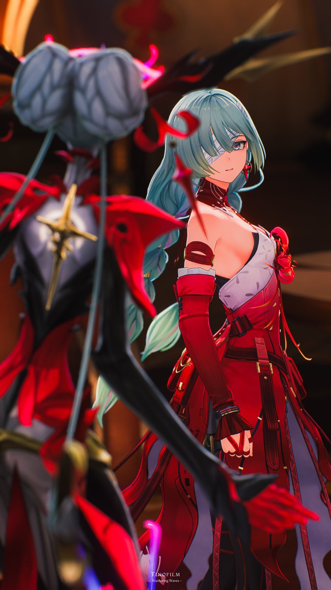 tinofilm's tweet image. 「二人だけの世界」
A world just for the two of us.

フローヴァの待機モーションが豪華すぎる…🥀

#鳴潮 #鳴潮写真部 #WutheringWaves