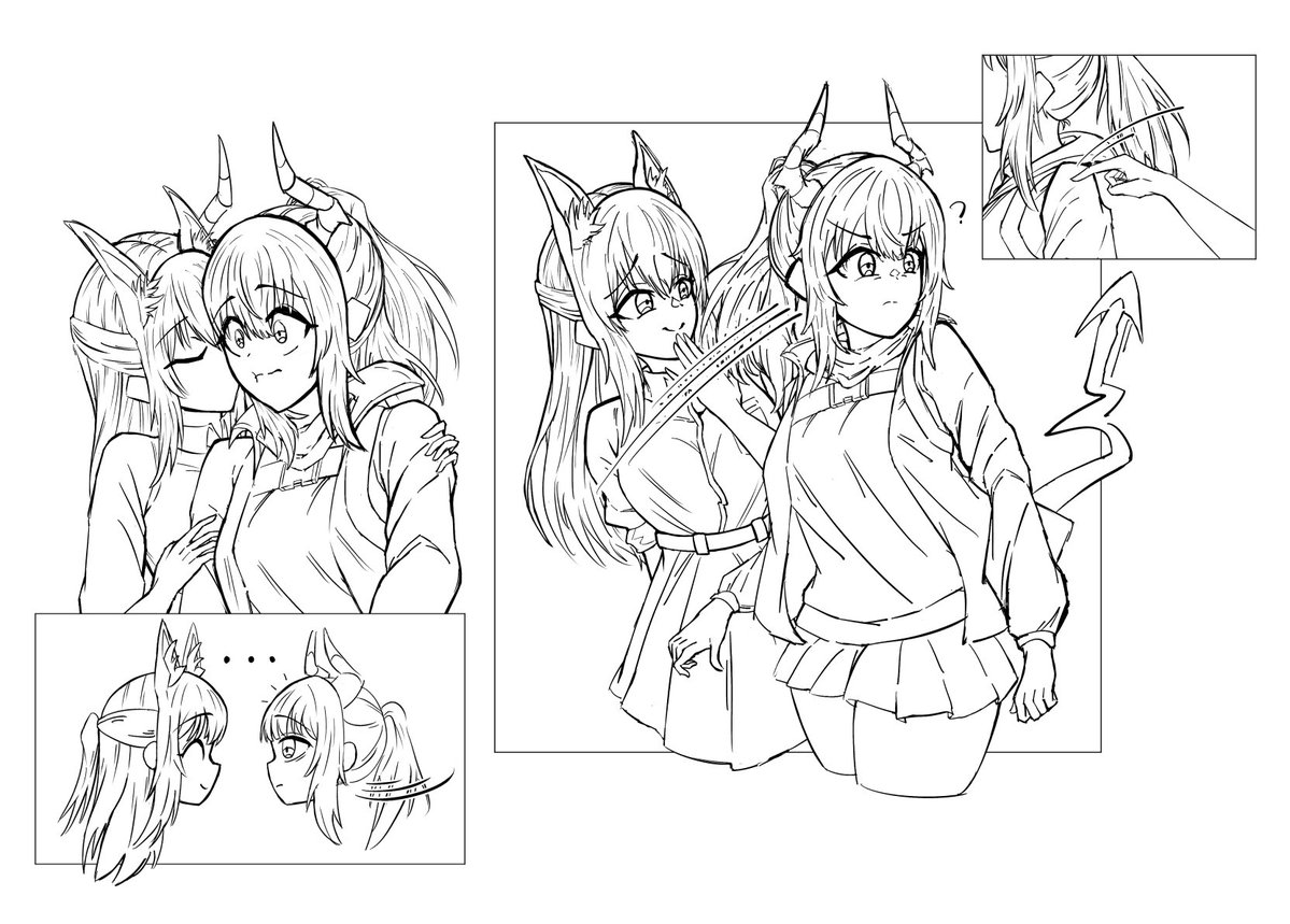 AsymmetricalK's tweet image. I don't actually know what the ship name for Franka & Liskarm is, but check back soon for a colored version~