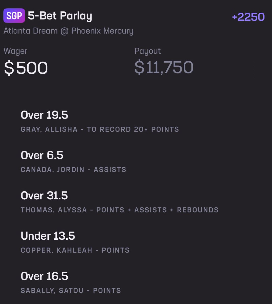 ParlayLonVIP's tweet photo. I am on fire today.. finish it off ladies💰🏦✅ #sportsbettingtwitter https://t.co/AQ7Z7Pwuv4