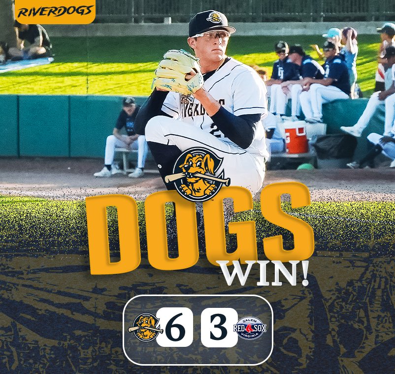 ChasRiverDogs's tweet image. Trevor Harrison spins another gem, ‘Dogs win their fourth game of five since the break. #DogsWin