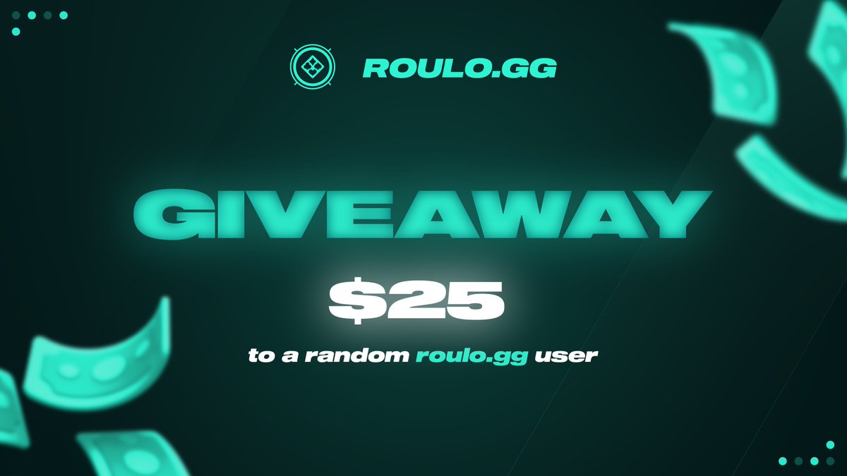 Another $25 WEEKLY GIVEAWAY ♥♥️♦️
To Enter:     
-Like + RT    
-Tag a friend   
-Follow us  
-Comment Roulo Username Winner will be announced on the weekend 🥳