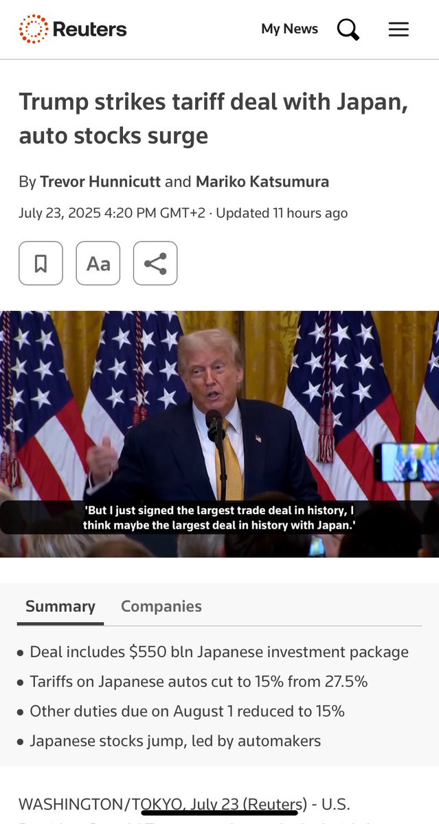WillPheenix's tweet image. Oh Canada, Japan has essentially just summoned Mark Carney to the White House for round 2 pronto. So maybe this time we might see the “elbows up” thingie…