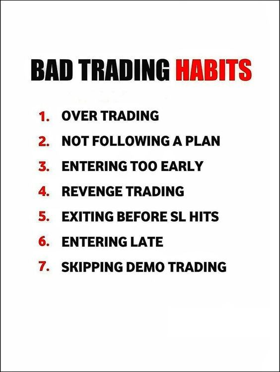 IManghaila's tweet photo. BAD TRADING HABITS.