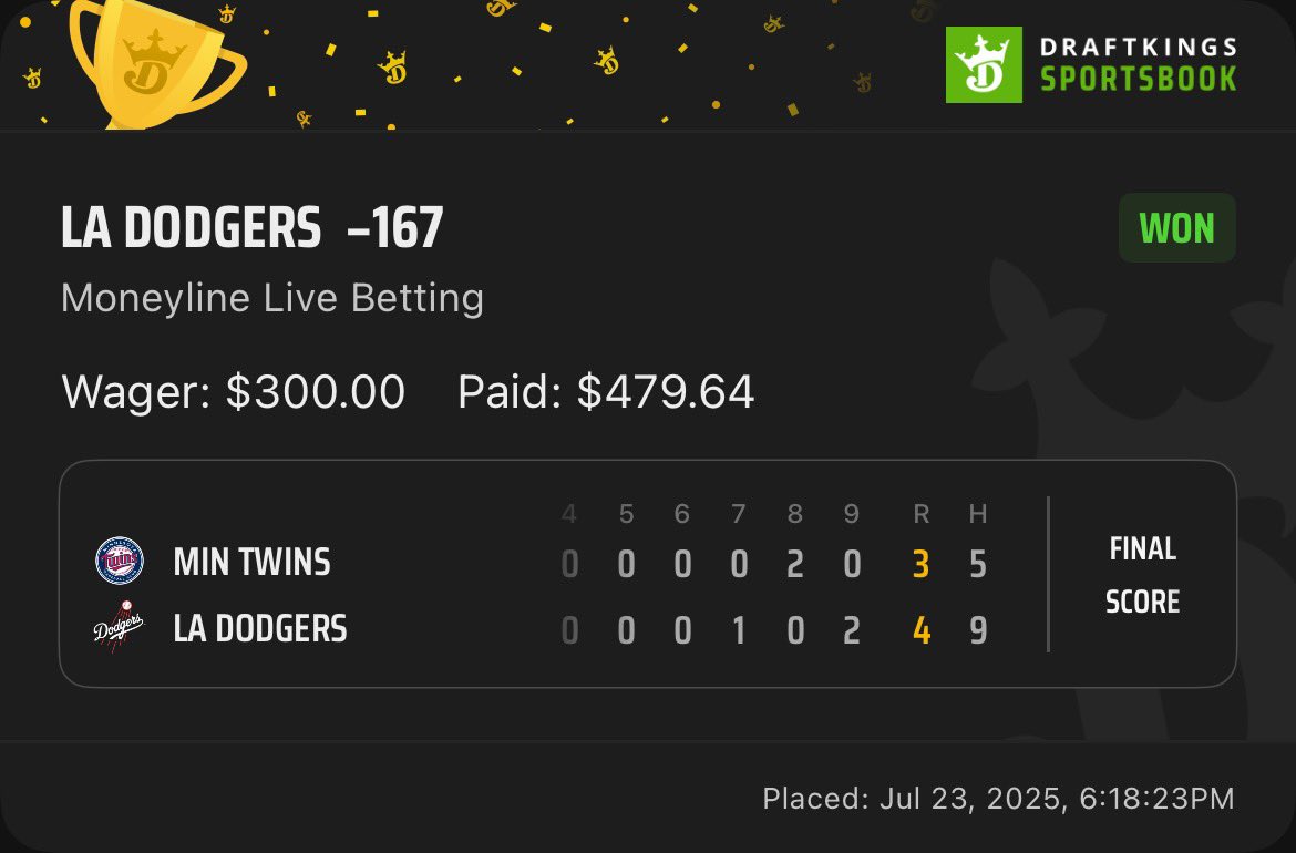 shooterFGM's tweet image. 7/23/2025 CHECK THE DATE AND TIME STAMPS !!! #draftkings #sportsbettingpicks #pawg