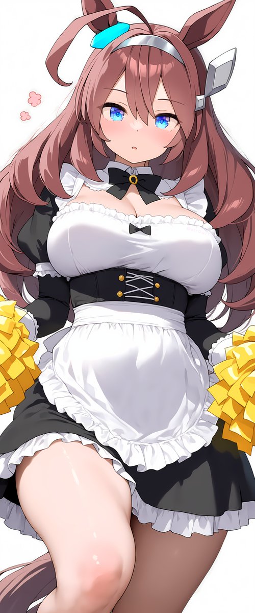 sir0art's tweet image. メイド服×ポンポンなブルボン📣