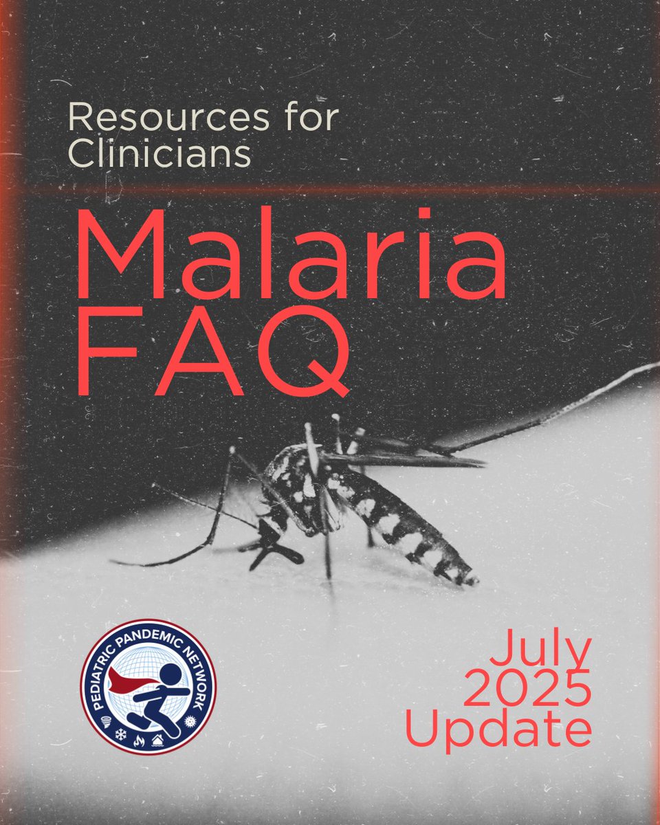 Malaria in kids can look like the flu or stomach bug—fever, chills, tiredness, or vomiting. If a child has a fever and traveled recently, think of malaria. Access malaria resources for clinicians today:  pedspandemicnetwork.org/our-work/faq-a… #MalariaAwareness #PPNStayReady