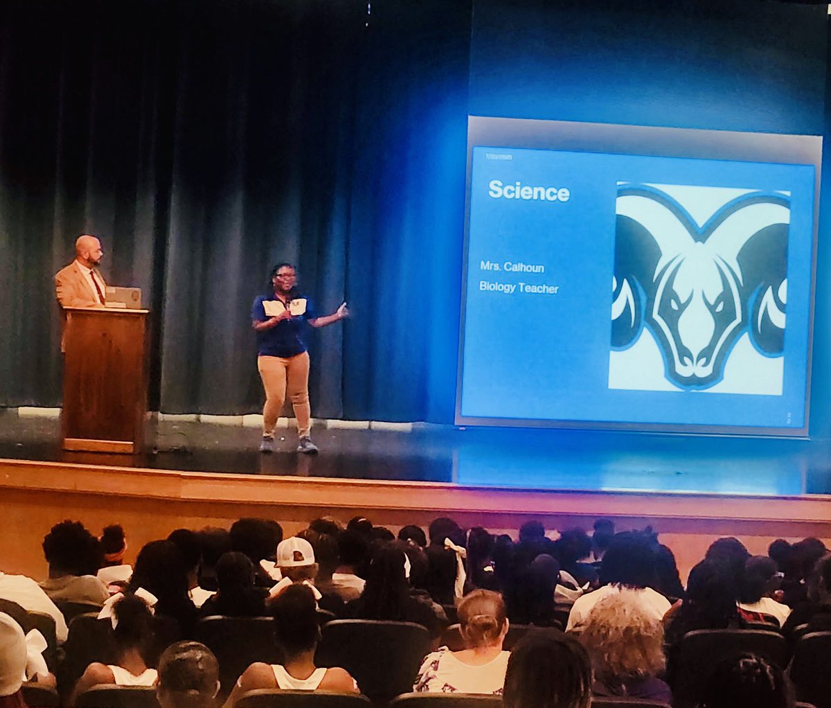 shannonjbuff's tweet image. The @Newton_High Rams welcomed the Class of 2029 to NHS tonight! Get ready to Rise RAMS!