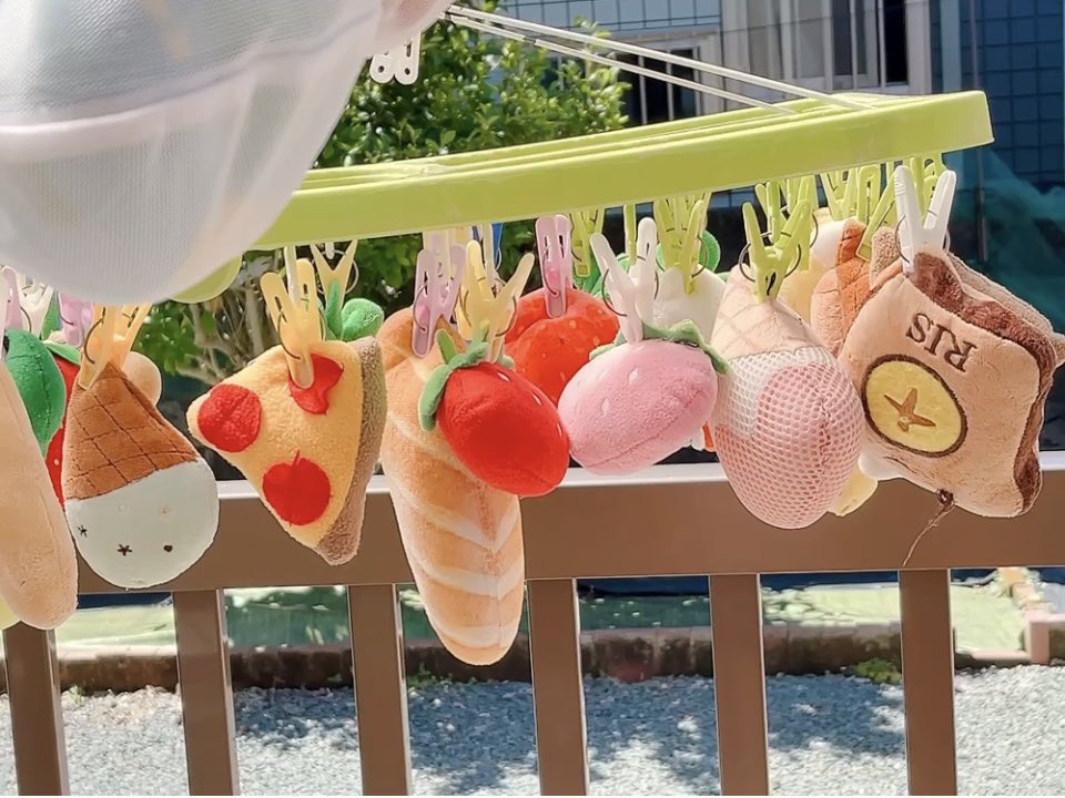 2552Ange's tweet image. お天気がよいので☀️
ニーナのおもちゃ🥕🍞
一軍🍦と二軍🎾
一気に洗ってしまったら……
ものすごく悲しそう😱
ごめん(>人<;)すぐ乾くからね!!