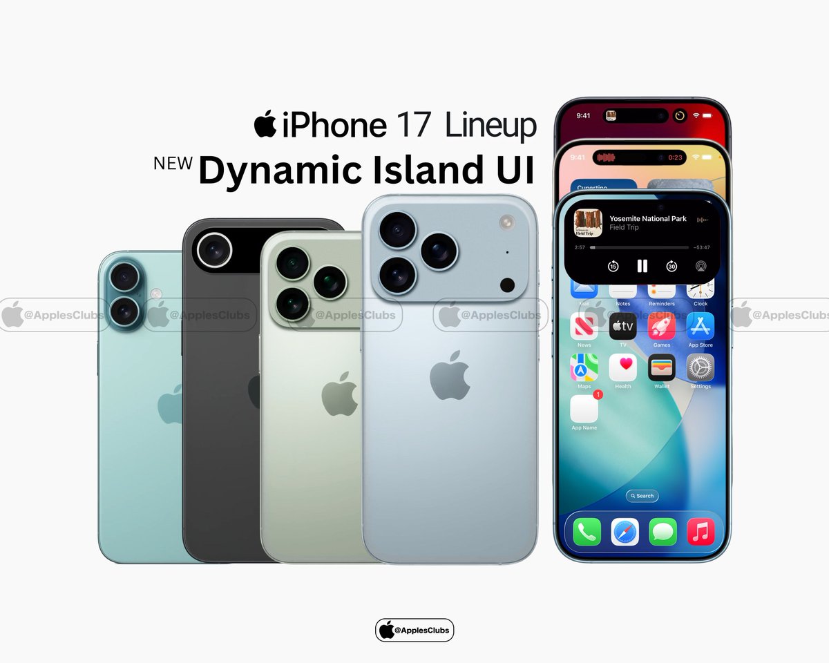 VictorioLLC's tweet photo. #iPhone17 Dynamic Island UI https://t.co/7q8pkBqFib
