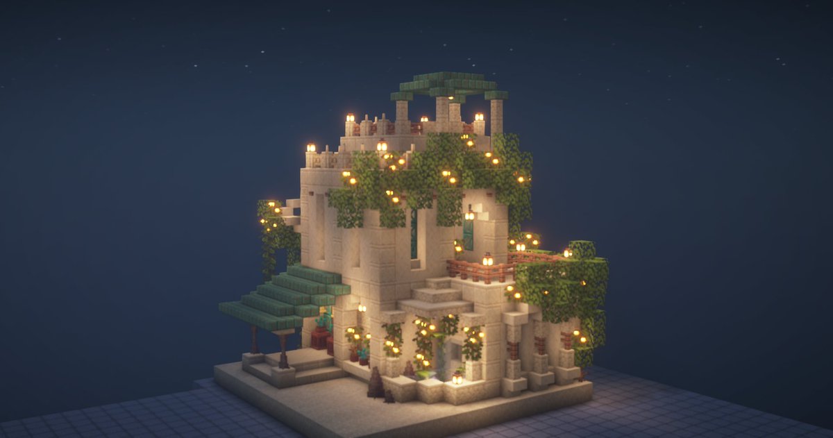 Eri_Yozora's tweet image. #さばちゃんぽん2025　
リスポーン地点の建築開始！
#マイクラ　#マイクラ建築