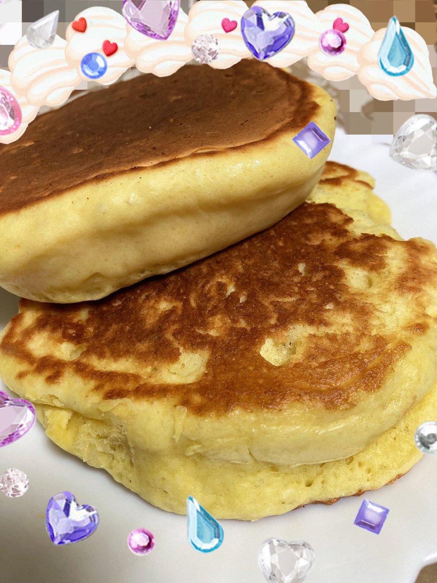 昨日ホットケーキ🥞焼いた🥞
めちゃ膨らんだ〜٩(ˊᗜˋ*)و
ここまで膨らむと嬉しくなるわ🤭
また作ろ〜ଘ(੭ˊ꒳​ˋ)੭✧
