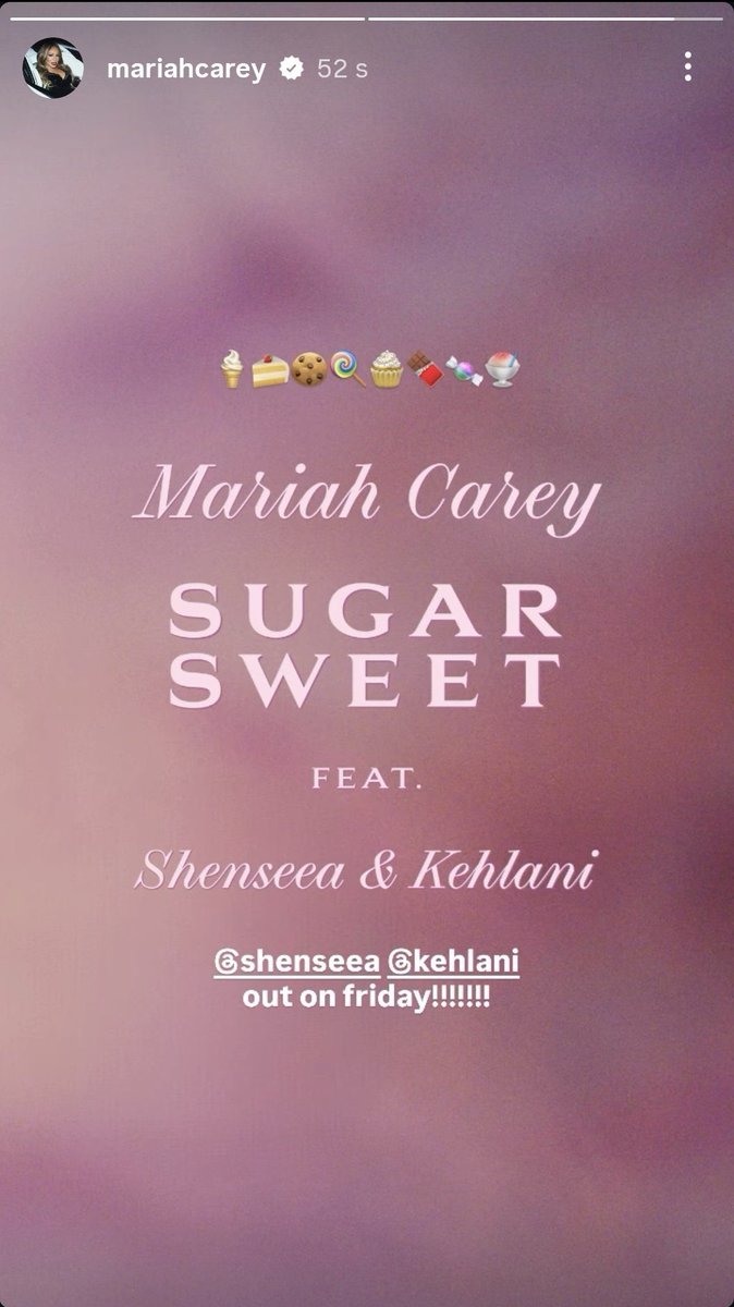 theshenyengpres's tweet image. Sugar sweet by Mariah Carey ft. Shenseea &amp;amp; kehlani coming this Friday 🍭🍬🐉‼️