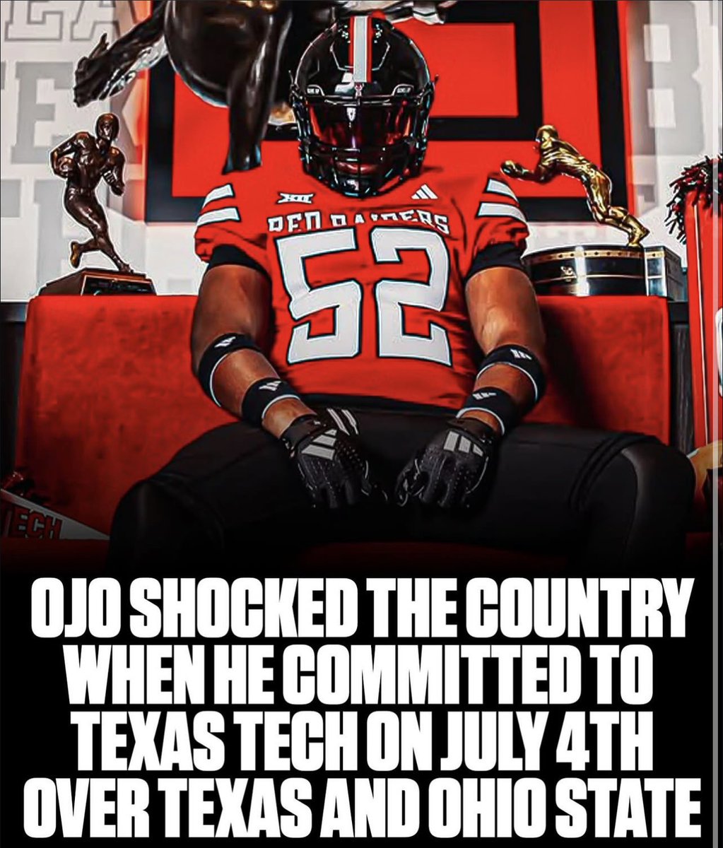 Based on what I experienced on my Texas Tech visit. This will not be the last time this happens 👀👀. 

Don’t be surprised you heard it here first, very special movement going on in Lubbock 🔥.