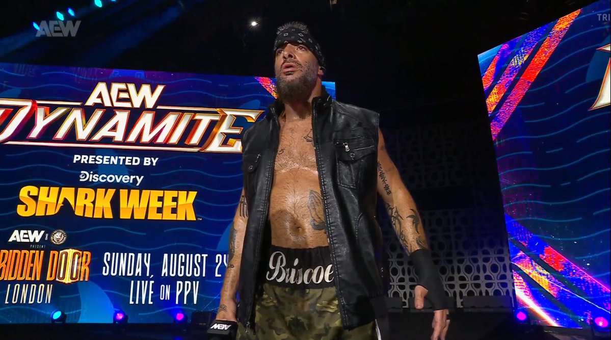 pwbrportal's tweet image. Mark Briscoe apareceu e disse que MJF roubou sua vitória no All In e quer uma luta contra o Max semana que vem! MJF obviamente nega #AEWDynamite