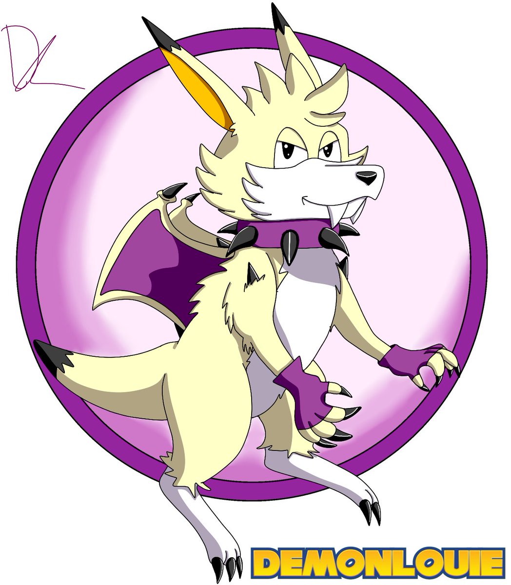 Demon_Louie's tweet photo. What if I appeared in Sonic 1, 2 and 3? 
This is what I would look like. : )
Sorry for being absent but I've been a busy bee. I'm still drawing art and doing animations. : D https://t.co/GZLpxjbTw3