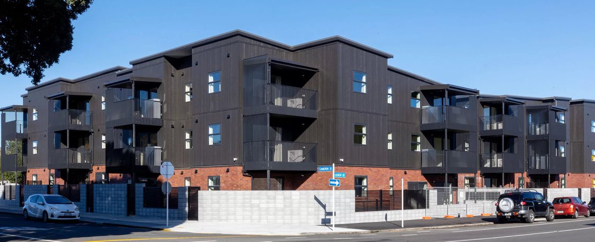 grant_farquhar's tweet image. So the new Kainga Ora development in central New Plymouth that opened last year is full of tenants.
BUT...
There is already reports that one tenant has cut internal holes in walls so he can:
1. Watch TV from the toilet.
2. Watch TV from his bed.
Awesome 🙄