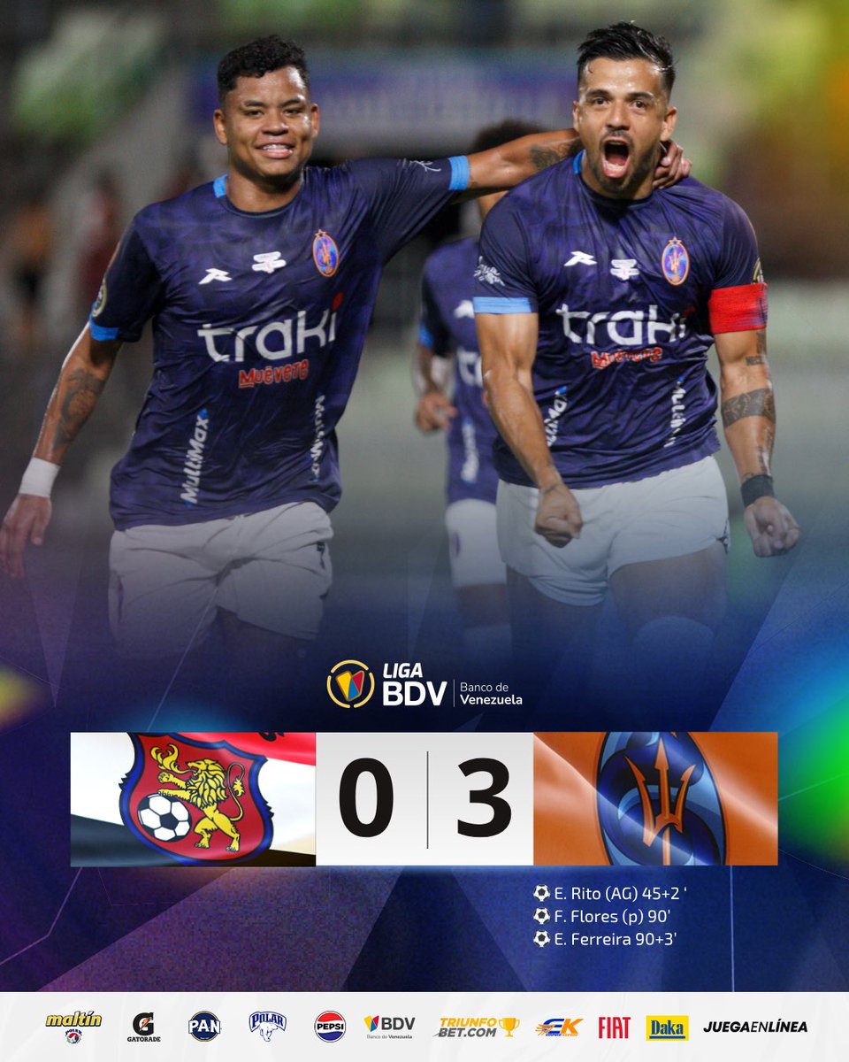 LigaFUTVE's tweet image. ☄️ • @DvoLaGuaira golea y es superlíder
🤝🏼 • El equipo de Tolisano sigue con marcha perfecta en el Clausura y marca el camino en la Tabla Acumulada
#LigaBancoDeVenezuela