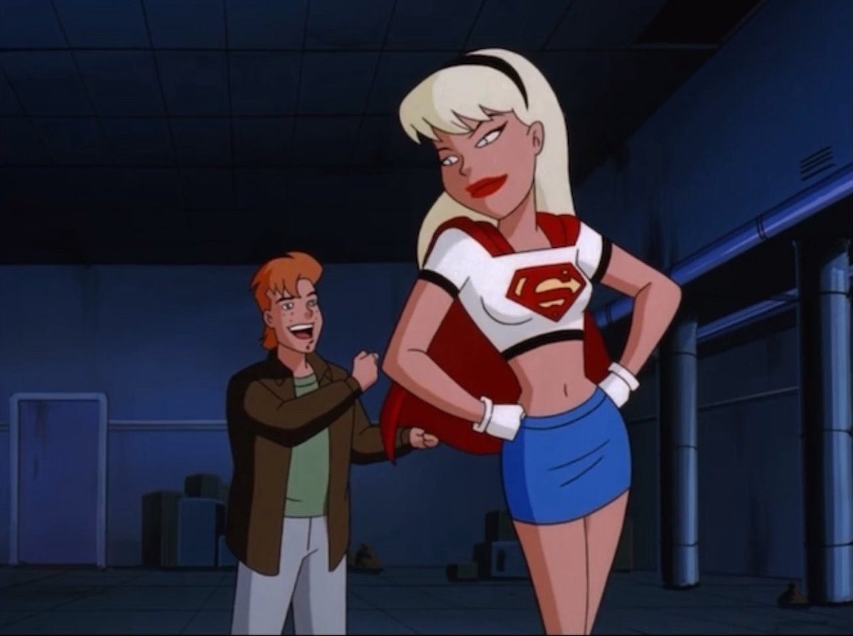 Supergirl in white instead of her blues kinda rocks (though I prefer the blue)