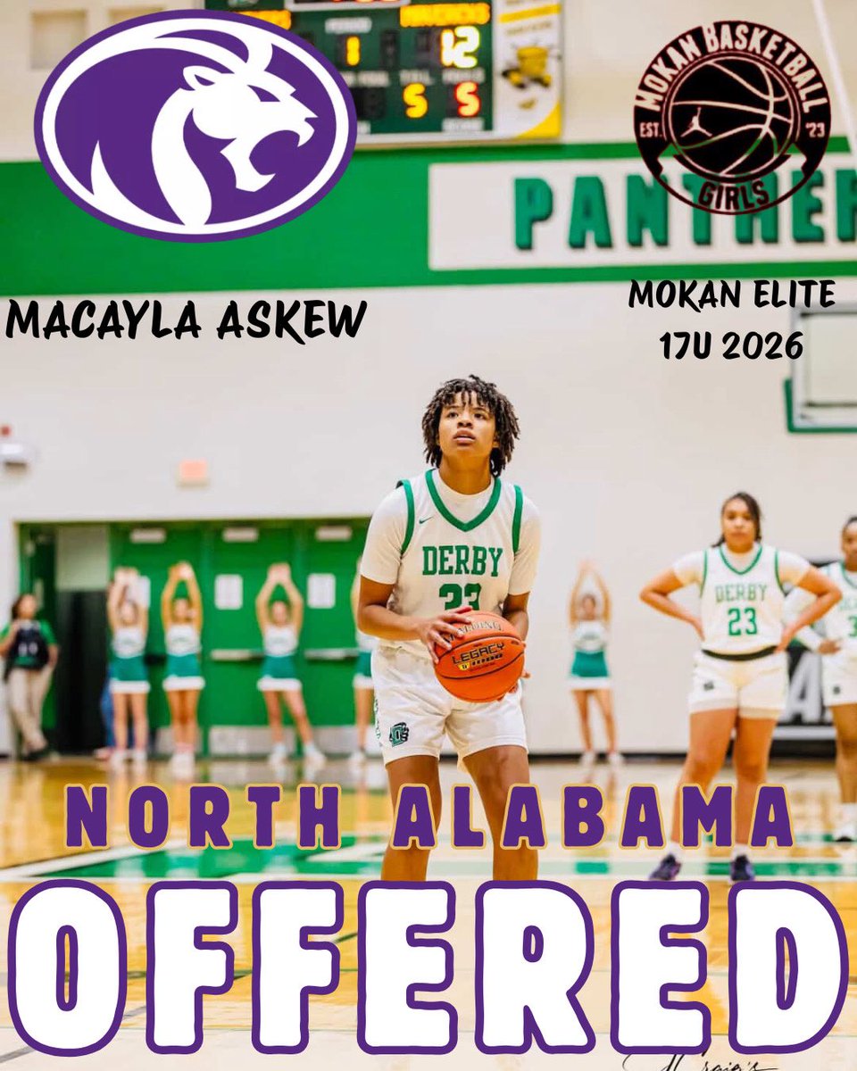 Macayla Askew (@askewmacayla) on Twitter photo After a great conversation with <a href="/CandiWhitaker5/">Candace Whitaker</a> , I’m thanking God for this blessing and grateful to have received an offer from University of North Alabama!
<a href="/Chay_marie23/">Mark 9:23</a> <a href="/MokanGirls/">Mokan Girls Basketball</a> <a href="/LadyPantherBB/">Lady Panther WBB</a> After a great conversation with <a href="/CandiWhitaker5/">Candace Whitaker</a> , I’m thanking God for this blessing and grateful to have received an offer from University of North Alabama!
<a href="/Chay_marie23/">Mark 9:23</a> <a href="/MokanGirls/">Mokan Girls Basketball</a> <a href="/LadyPantherBB/">Lady Panther WBB</a>