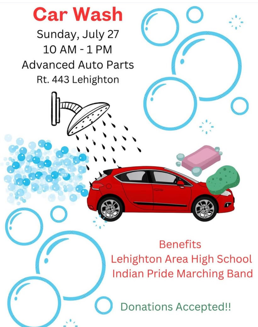 BandLahs's tweet photo. Support the Band this coming Sunday! ⁦@LehightonHighSc⁩ ⁦@LAMSLehighton⁩ ⁦@LehightonElem⁩ https://t.co/kWrxdCMdM4
