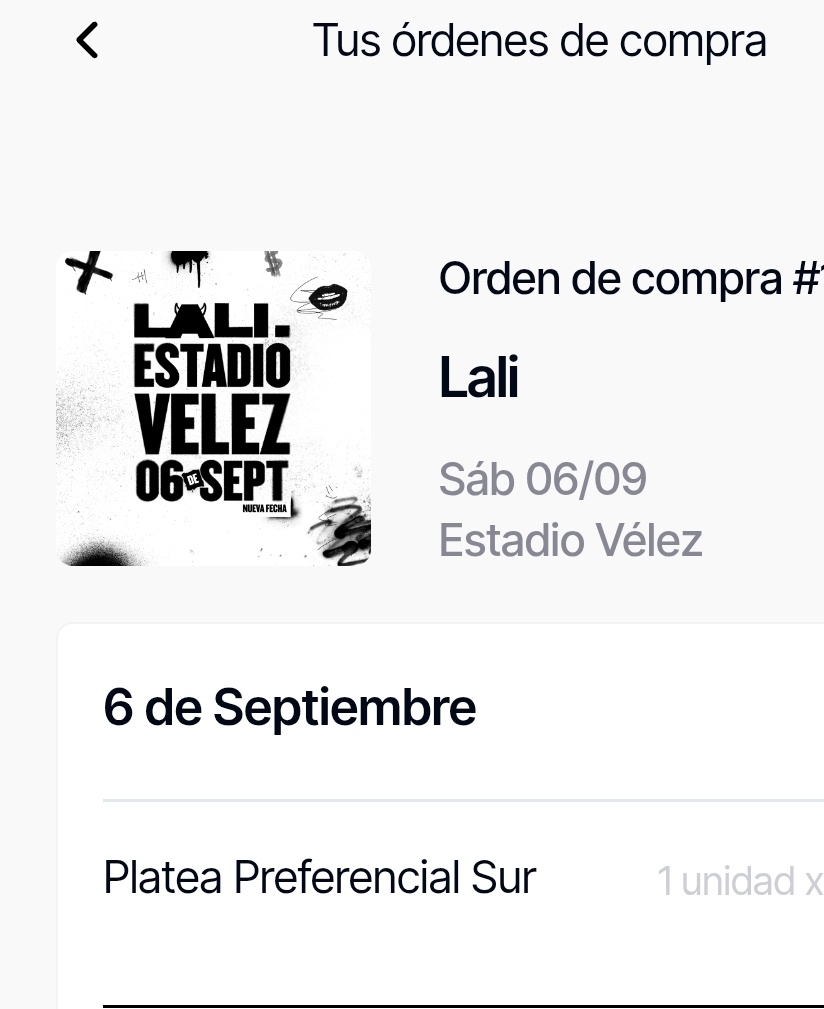 Thais21elf's tweet photo. Vendo entrada platea Preferencial sur fila 1 seccion D para LALI VELEZ 6 Septiembre. A 80500 pesos argentinos 70$. Acepto pago por PayPal. 100% confiable. Puedo hacer videollamada. https://t.co/PsxsUAp4cG
