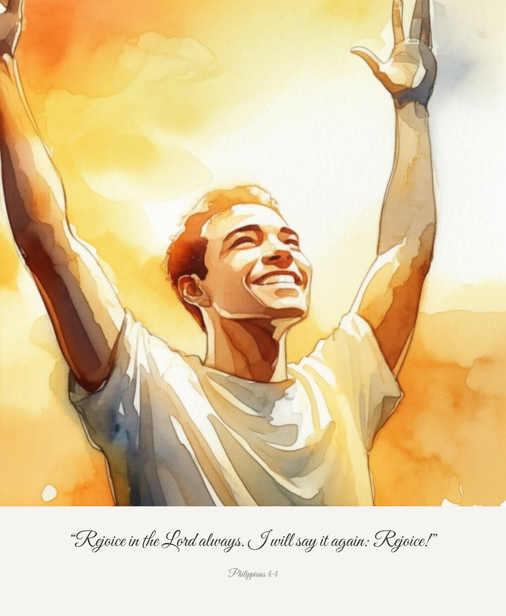 bigbirdart's tweet image. “Rejoice in the Lord always. I will say it again: Rejoice!”
Philippians 4:4