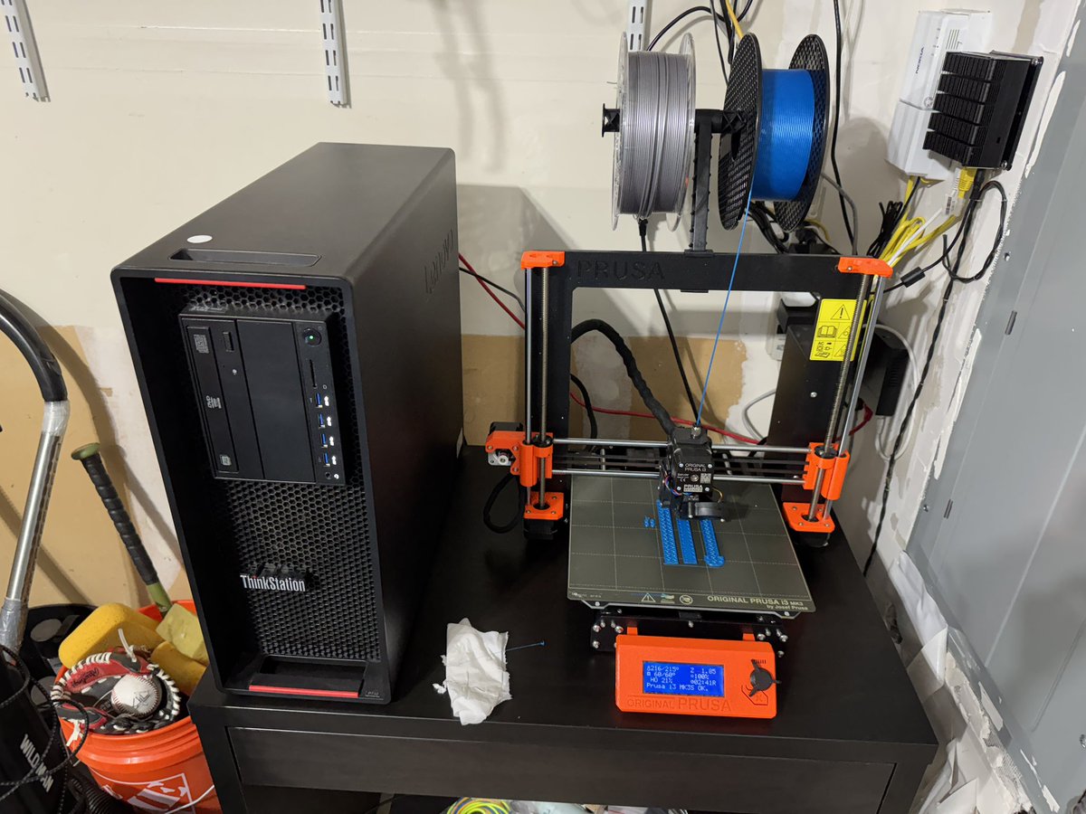 jmmv's tweet image. Nice. OctoPrint worked without issues on FreeBSD so the 3D printer can now live in the garage next to my server.