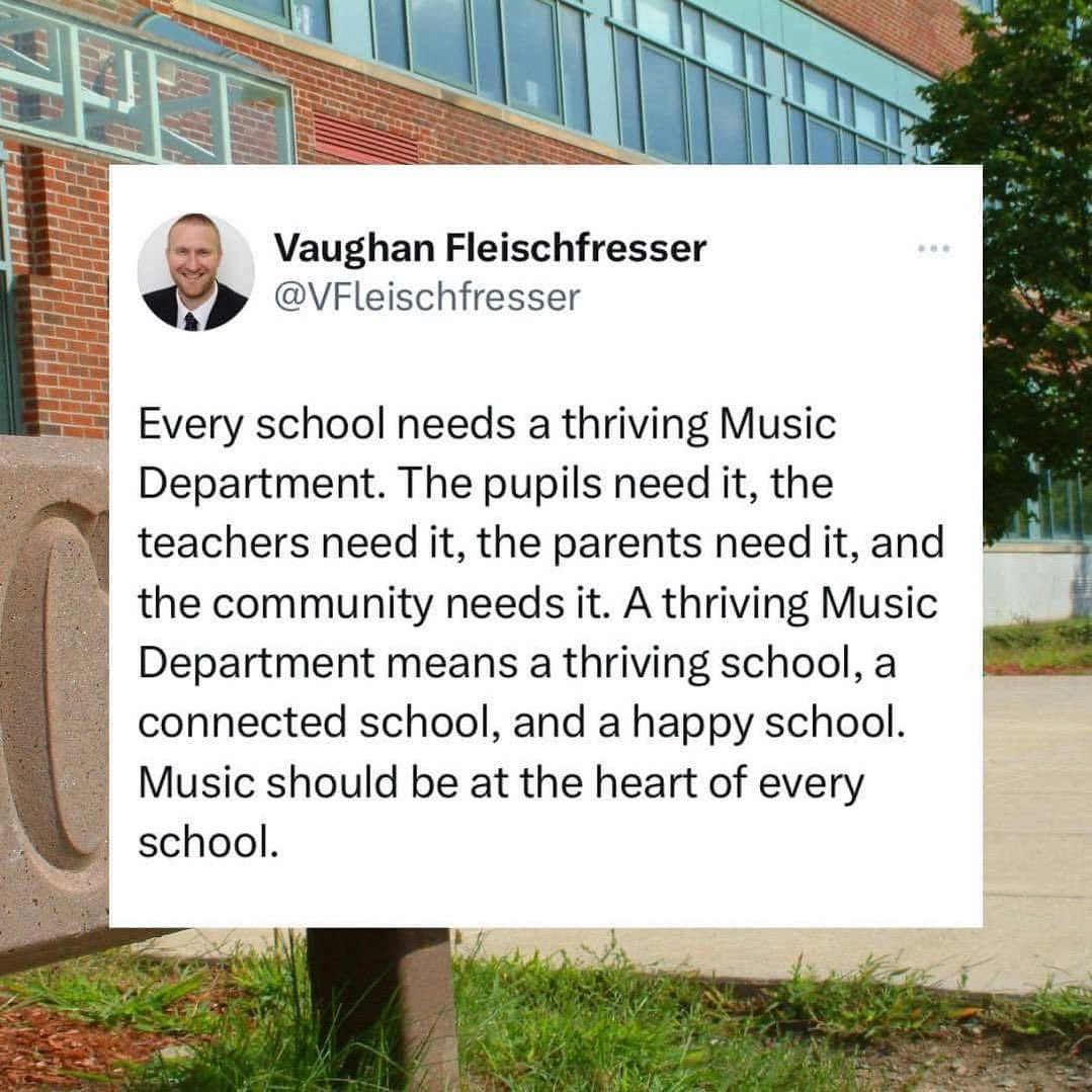 Music should be at the heart of every school.