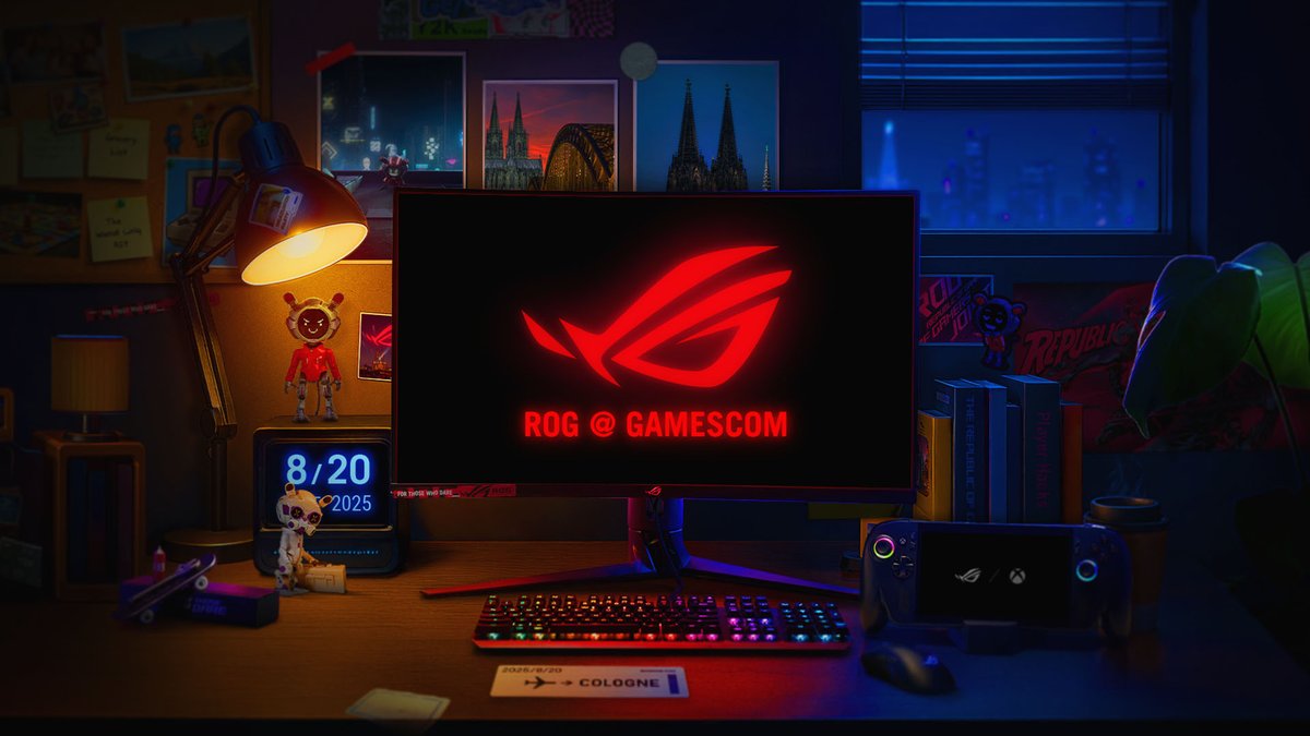 ASUS_ROG's tweet image. ROG is heading to @gamescom ❤️🖤
Catch us in Cologne from August 20–24! | #ROGgamescom2025