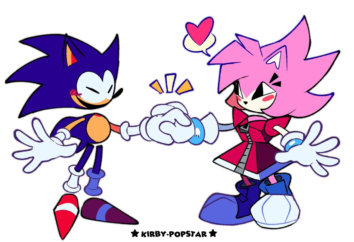 Kirby_Popstar_'s tweet image. Rewrite sonic and Malware amy 🩷💙
#Rewritesonic #rewriteamy