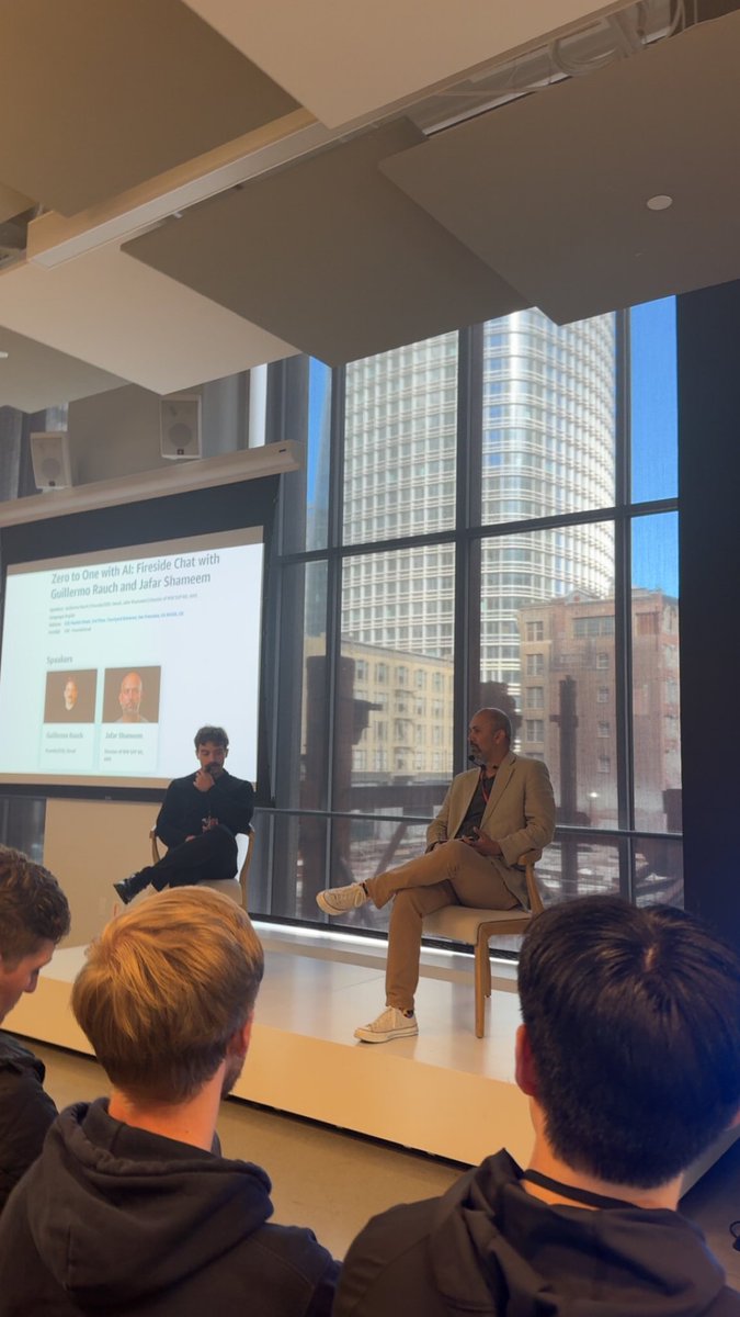 Fireside chat with the CEO of Vercel <a href="/rauchg/">Guillermo Rauch</a> 
Got such great insights and ideas!