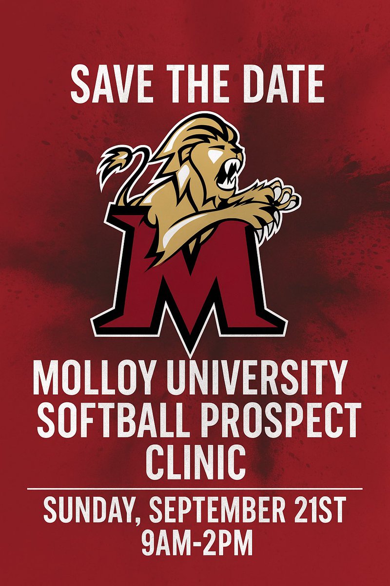 Calling all 2026, 2027, &amp; 2028 graduates save the date for our Softball Prospect Clinic for Sunday September 21st! We hope to see you!